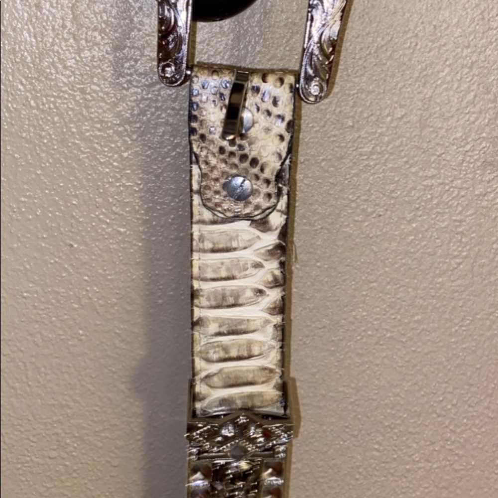 Python Belt With Rhinestone Very Sparkling - image 5